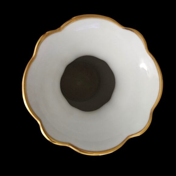 Gloria Bavaria Bayreuth Handwork Vase West Germany Porcelain Gold Trim Romantic - Picture 5 of 7